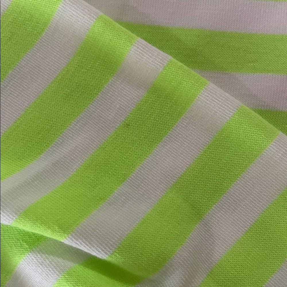 BiBi Neon Lime and Hot Pink Striped Top Size XL NWOT - Picture 6 of 7